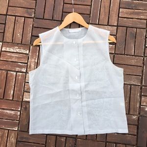 Tse sleeveless top silk 12